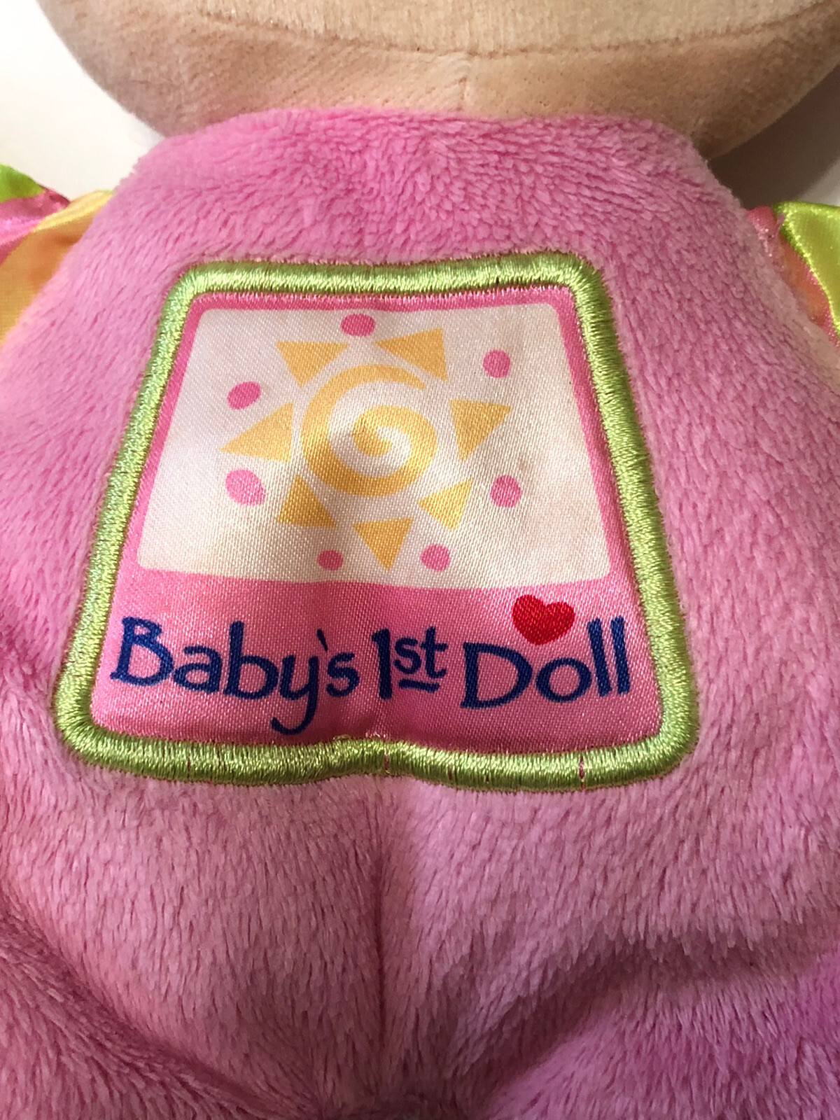 Pink Rattle Doll Fisher Price Baby's 1st Doll Pink Rattles 10