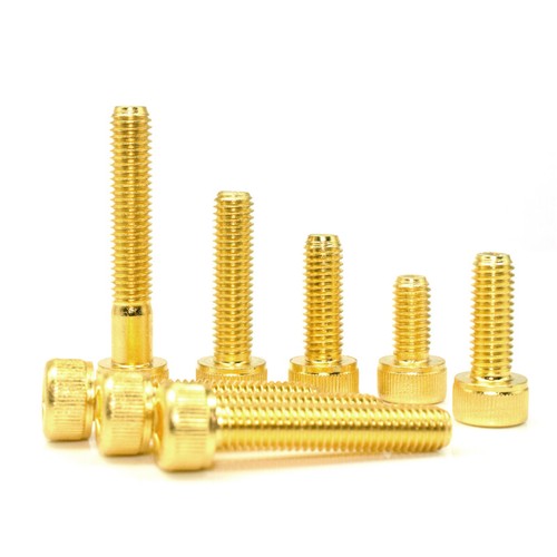 M2 M3 M4 M5 Allen Bolts Socket Cap Screws Hex Head DIN 912 Titanium Plating - Picture 3 of 5