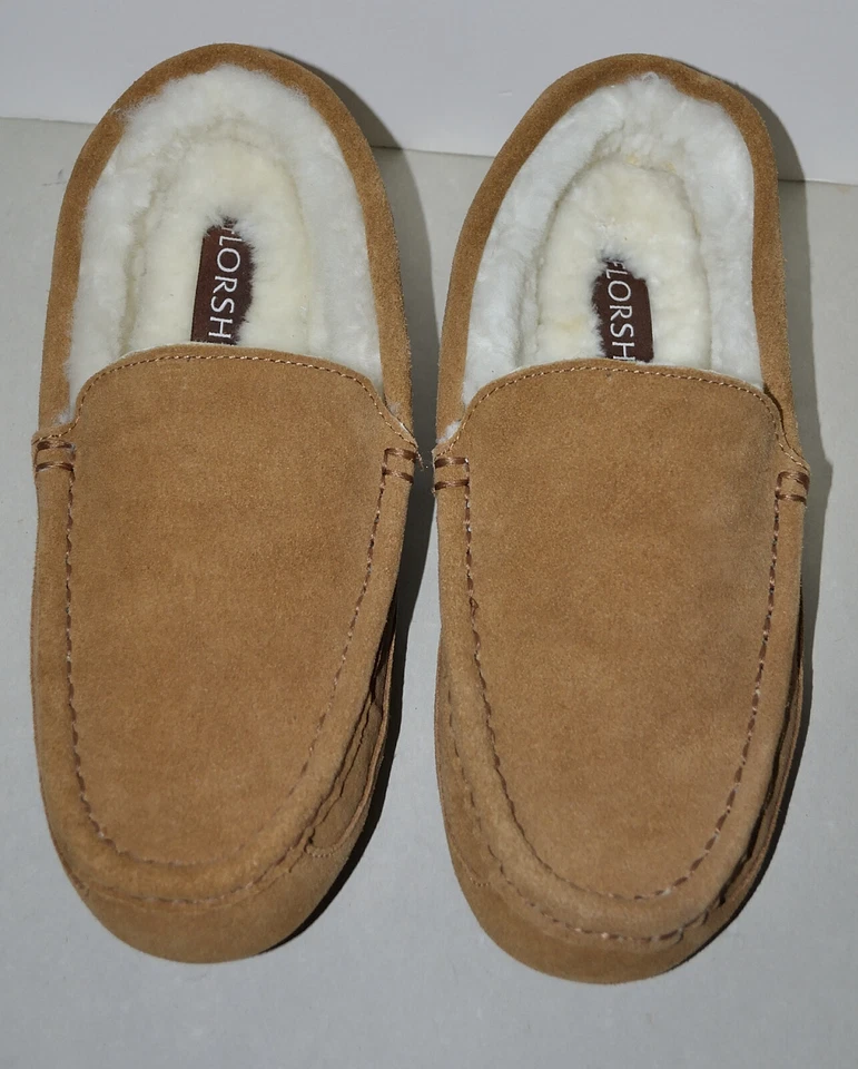 全新 男式 Florsheim 莫卡辛拖鞋 棕色 棕褐色 9M 美国,43 EU — 第 3/4 张图片