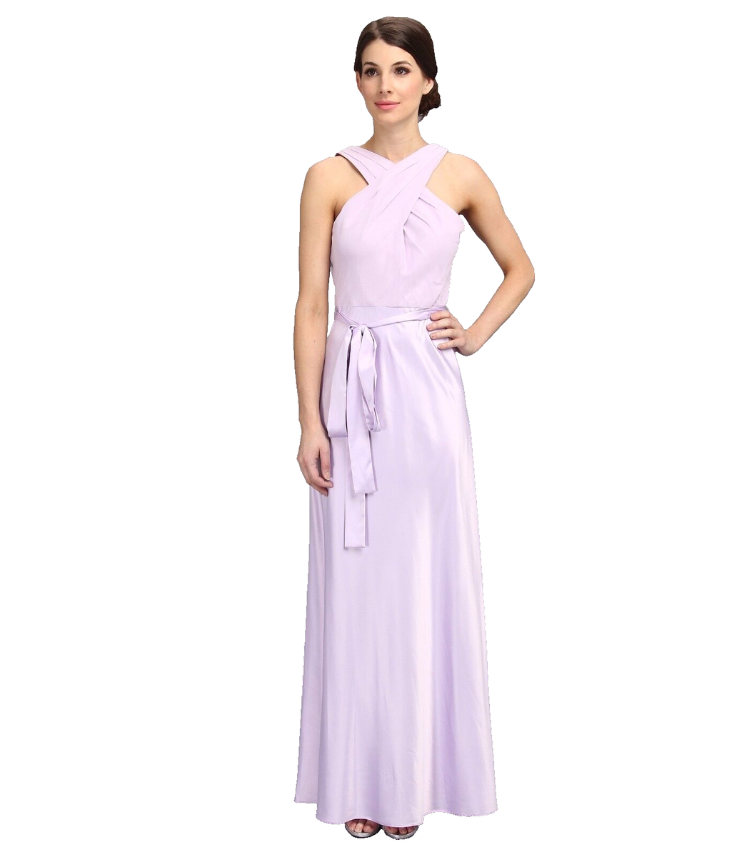 slim fit dress slacks Hand-Made Tulle Flowers Lilac Long Train One-Shoulder Prom Dress