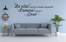Wall Stickers la vita ti porta in luoghi l'amore ti porta casa murale w100