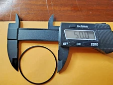 Two (50mm x 1mm) 3 Inch Square Rubber Belts for CD/DVD/MD/DAT/DCC/Cassette