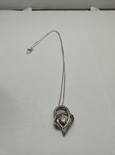 ALOV Sterling Silver I Love You to The Moon and Back Love Heart Cubic Zirconia