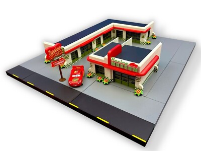 Disney Cars Custom Precision Racing Museum Playset | eBay