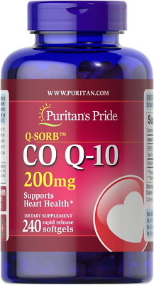 Coq10 200Mg, Supports Heart Health, 240 Rapid Release Softgels