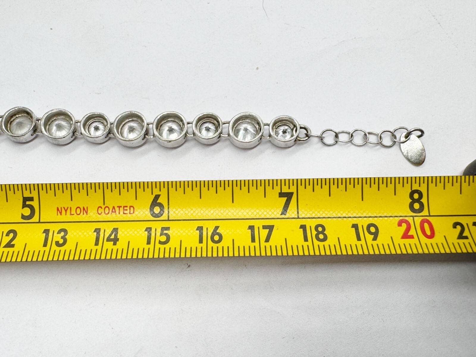 VINTAGE SOLID STERLING SILVER GEM SET BRIGHT TENN… - image 8