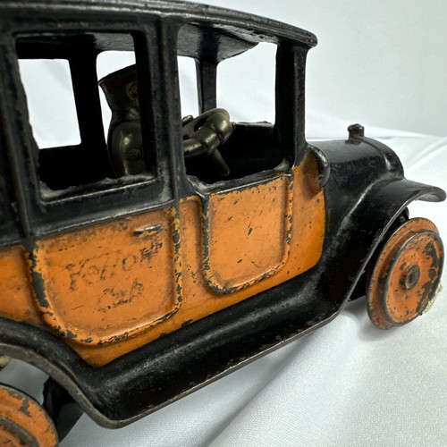 1920's - Antique Arcade Cast Iron Yellow Cab - Number 2 - Made In USA - Read!!! - Picture 6 of 20
