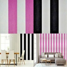 GLITZ CRYSTAL STRIPE PATTERN STRIPE TEXTURED GLITTER VINYL WALLPAPER ROLL