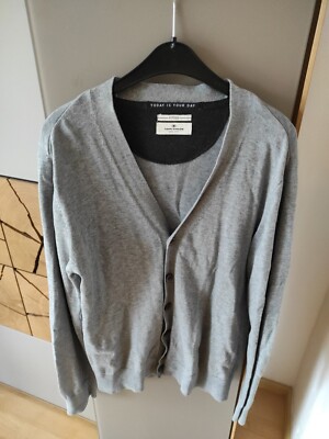 Herren Feinstrickjacke von Tom Tailor,grau,Gr.S,guter Zustand, Nichtraucherhaush