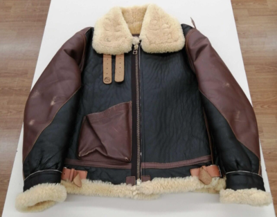 MORGAN Type B-3 Leather Flight Mouton Bomber Jacket Size 38 | eBay