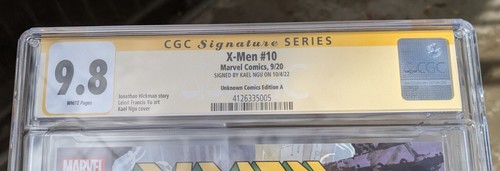X-MEN #10 2020 -KAEL NGU cover- CGC 9.8 signed by KAEL NGU - 第 3/4 張圖片