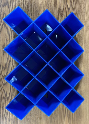 Vintage Copco Honeycomb Spice Rack Organizer 1 Blue Mid Century Modern b - Picture 2 of 6