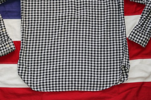 VINTAGE POLO SPORT RALPH LAUREN XL SPORTSMAN GINGHAM PLAID BLACK WHITE SHIRT - Picture 9 of 11