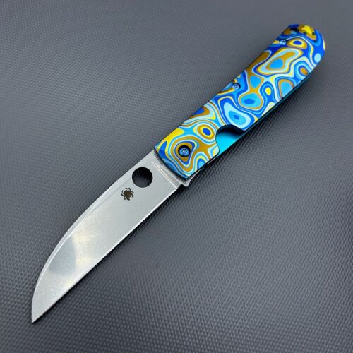 Spyderco C249TIP Swayback ~ Marcin Slysz P.E. Knife CTS-XHP Steel FloEvo Pattern - Picture 3 of 12