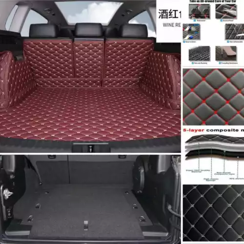 For Fit Jeep Car Trunk Mat Full Surround Rear Carpets Custom Waterproof Auto - Foto 18 di 30