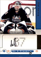 Olaf Kolzig SERIAL #2/10 AUTOGRAPH WASHINGTON CAPITALS 2005-06 Be A Player GOLD 