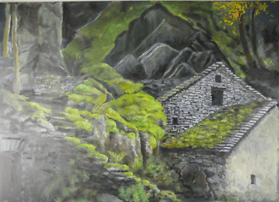 Robert Eid 2014 Öl auf Presspappe Neue Heimat 50x70 cm MÄ-222