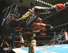 Hiromu Takahashi & Kushida Signed 11x14 Photo BAS COA New Japan Pro Wrestling 3