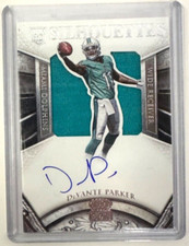 Devante Parker Miami Dolphins Patch Autograph Rookie #210 Silhouettes 261/299