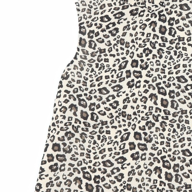 George Girls Green Animal Polyester blend Tank Size 5-6 Years High Neck Zi image 9