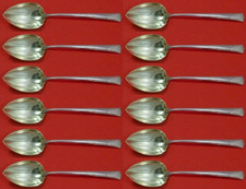 Greenbrier by Gorham Sterling Grapefruit Spoon Custom Set 12 pc Fluted 6