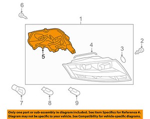 AUDI OEM TT Quattro Taillight Tail Light Lamp-Mount Holder ...