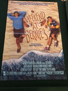 Weekend at Bernie's 1989 original movie poster 27x40 Andrew McCarthy
