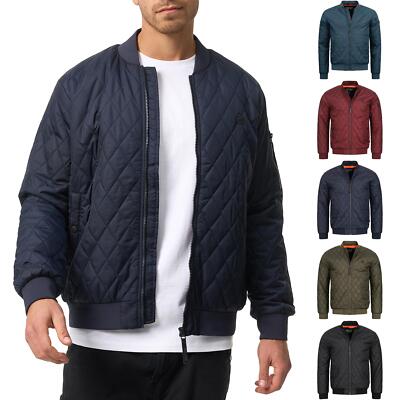 Indicode Herren Übergangsjacke Novak-Steppjacke Daunen Optik Männer Jacke