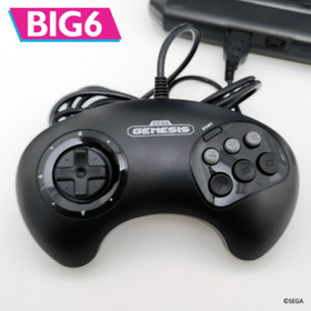 Retro-Bit Official Sega Genesis BIG6 Controller 6-Button Pad for Sega Genesis