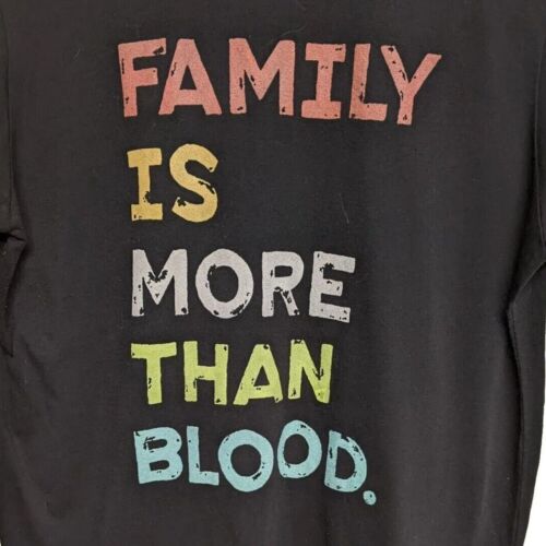 Sevenly "Family is more than Blood" T-shirt Unisex Medium Novelty Tee Black M - Picture 3 of 4