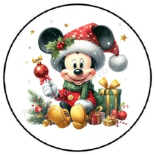 MOUSE CHRISTMAS ENVELOPE SEALS LABELS STICKERS PARTY FAVORS