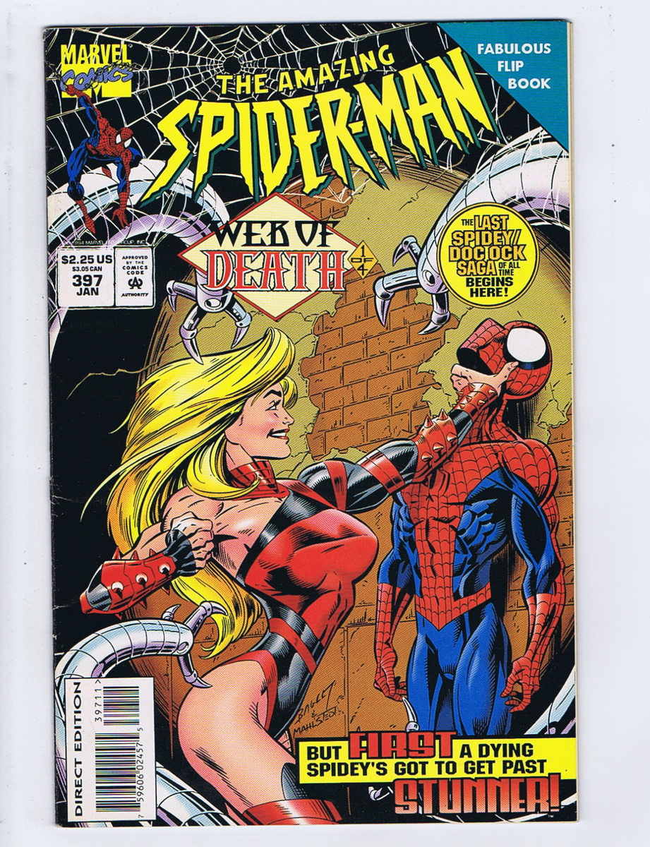 Amazing Spider-Man #397 Marvel 1995 Web of Death ! Flip Book