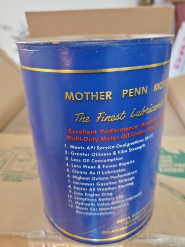 Vintage 1 Quart Öldose - Mother Penn Motoröl - Bild 4 von 4