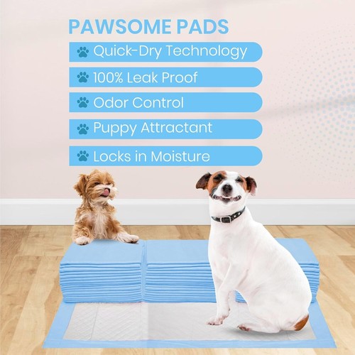 Pet Pads for Dog Scented 5-Layer Ultra-Absorbent Blue Underpads All Size & Packs - Picture 7 of 19