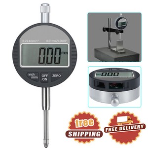 12.7mm//0.5/'/' Digital Probe Range 0.01mm//0.0005/'/' Dial Indicator Clock DTI Gauge