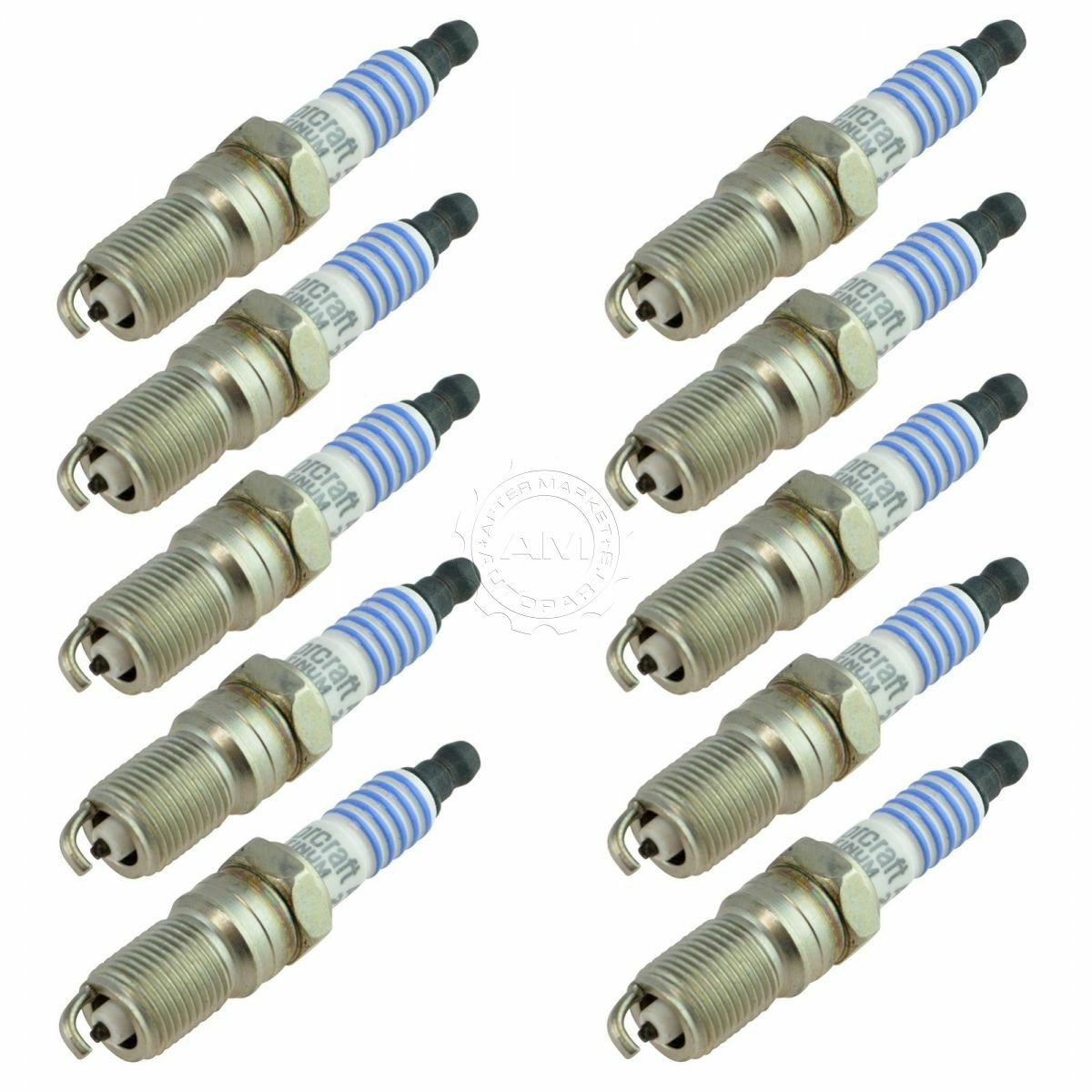 Motorcraft SP479 Platinum Engine Spark Plug Kit Set of 10 for Ford 6.8 Truck Van