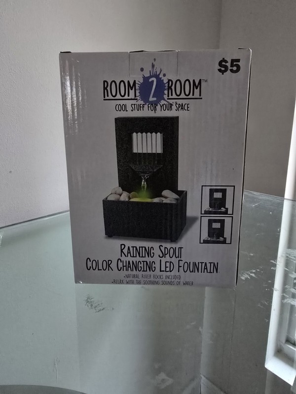 Room2Room Raining Spout Color Changing LED Fountain