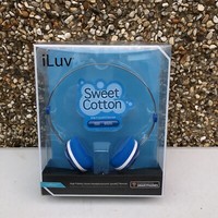 iLuv Sweet Cotton High Fidelity Stereo Headphones w SpeakEZ Remote - Brand New
