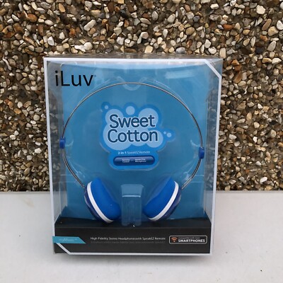 iLuv Sweet Cotton High Fidelity Stereo Kopfhörer mit SpeakEZ Fernbedienung - Brandneu