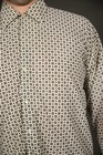1960s White Long Sleeve Button Up w Green and Red Designs - Medium — photo 8