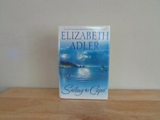 SAILING TO CAPRI by Elizabeth Adler Hard Cover Dust Jacket ex-Library Mystery