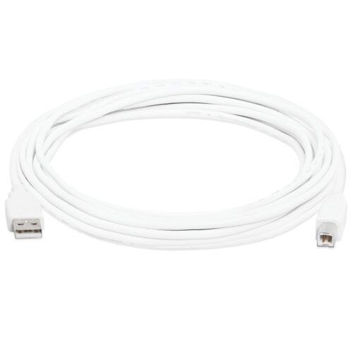 15 FT USB 2.0 A TO B HIGH SPEED PRINTER SCANNER CABLE FOR HP CANON EPSON White - Picture 3 of 3