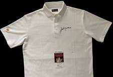 JACK NICKLAUS COA JSA SIGNED AUTOGRAPHED 1986 MASTERS WINNER GOLDEN BEAR POLO