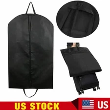 Black Suit Travel Bag Garment Bag Long Dress For Hanging Clothes Carrier Cover