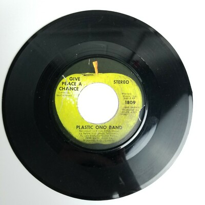 Plastic Ono Band Give Peace A Chance 45 rpm Apple Records 1809 | eBay