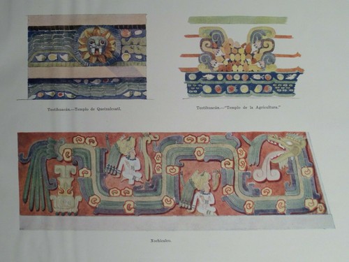 Aztec Temple Art Teotihuacan Quetzalcoatl Feathered Serpent Xochicalco 1928