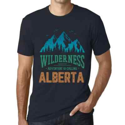 Herren Grafik T-Shirt Die Wildnis das Abenteuer ruft Alberta   Wilderness,