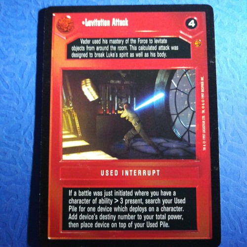 Star Wars CCG Pick A Card Interrupt Darkside Blackborders Premiere Hoth Degobah - Picture 62 of 102