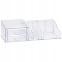 Kosmetik-Organizer Aus Kunststoff Mit FäChern, Transparent, 30 Cm