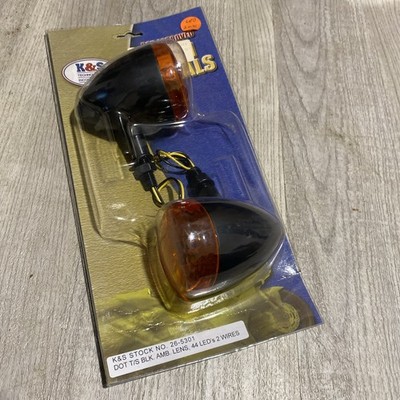 K&S Technologies DOT approved LED universal Motorcycle Blinkers Kit NEW